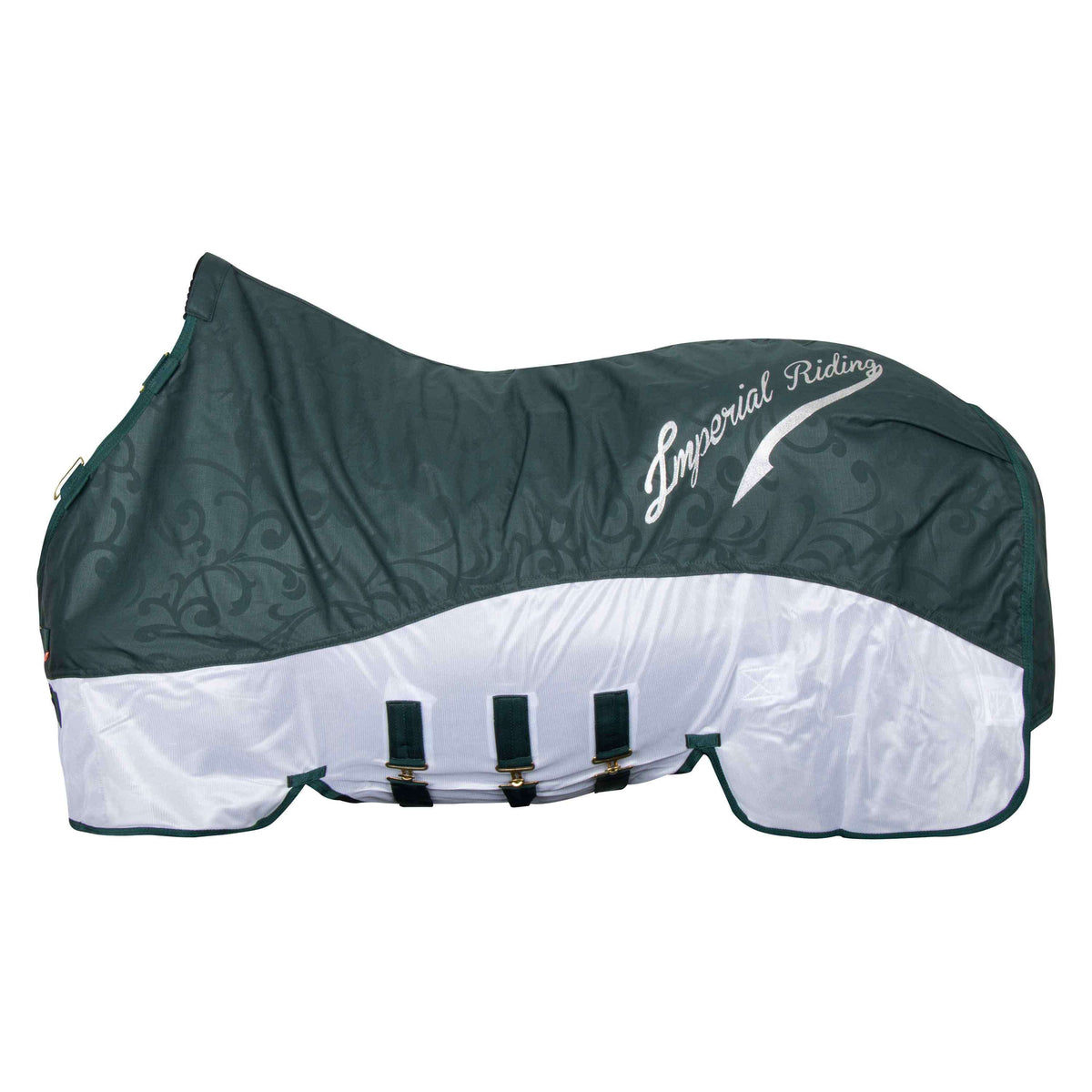 Imperial Riding Mosca y Manta de Iluvia IRHSuper-Dry Verde Bosque