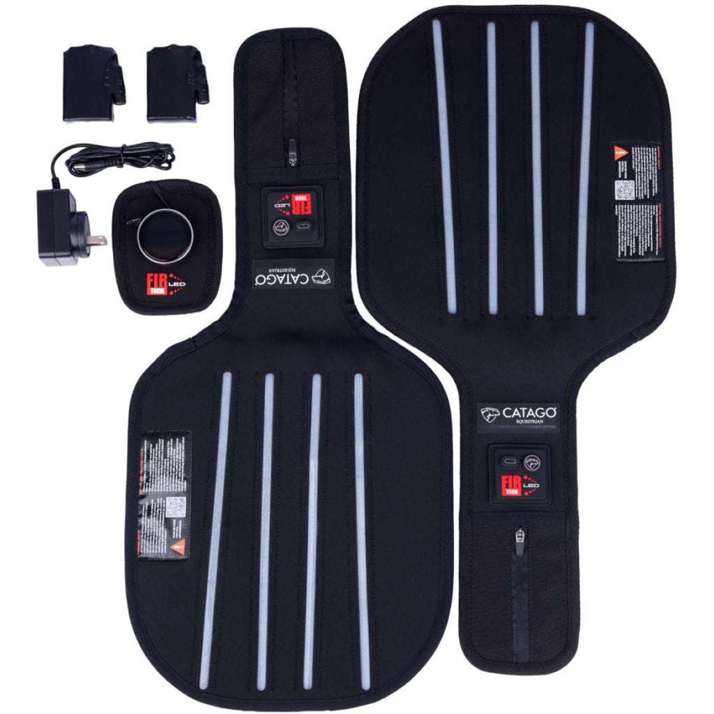 Catago Protector de piernas LED Fir-Tech Negro