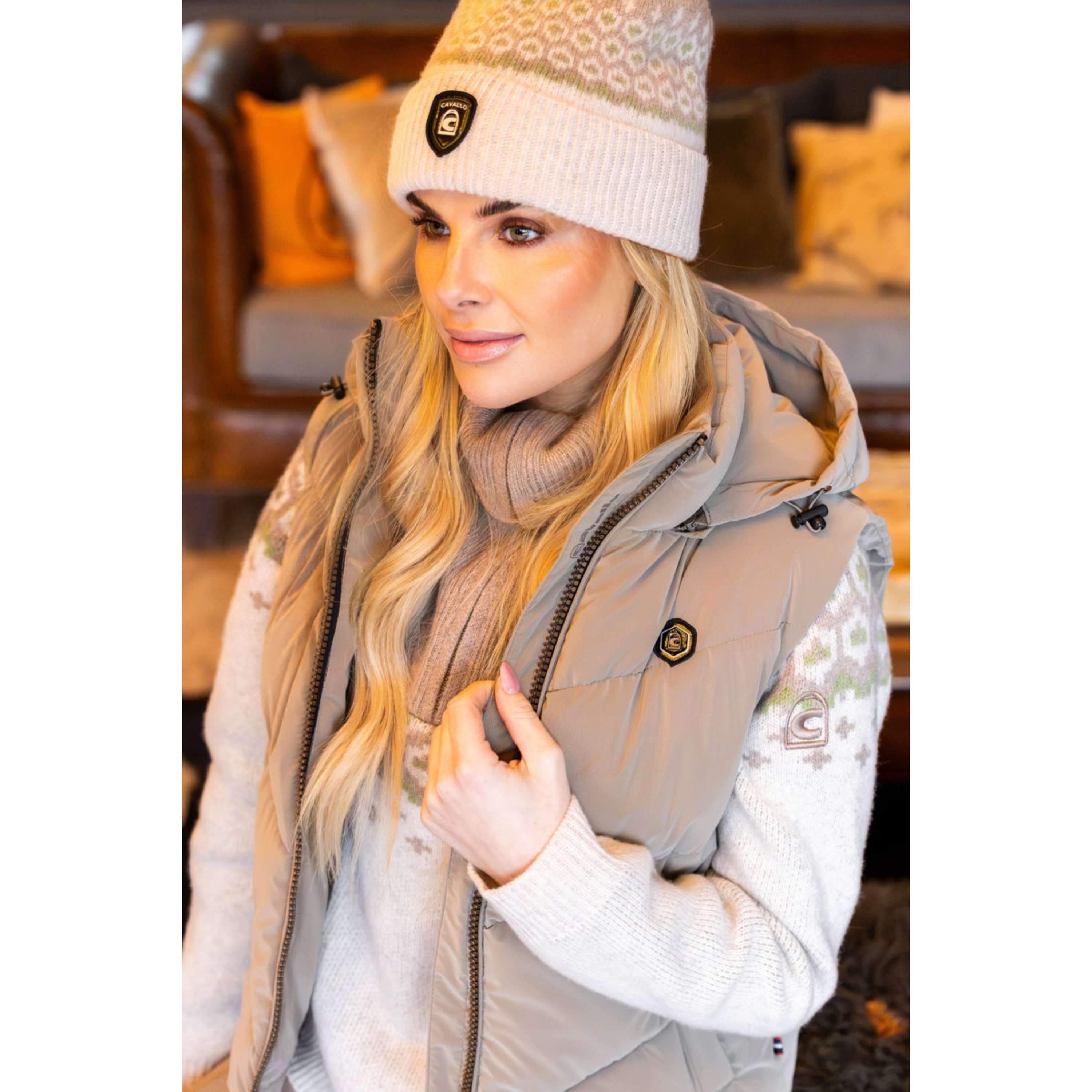 Cavallo Pullover Cavalleara con Cremallera Vainilla