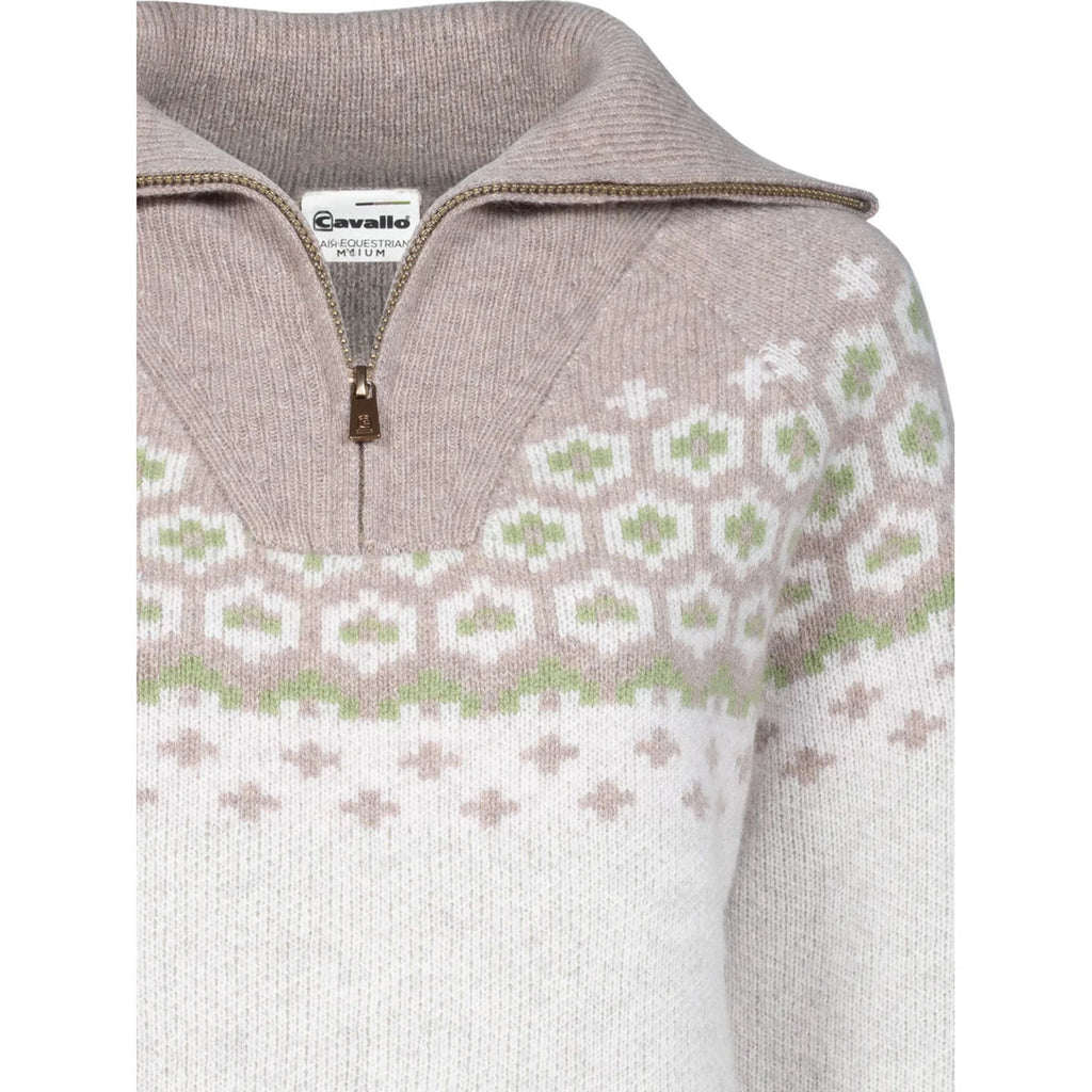 Cavallo Pullover Cavalleara con Cremallera Vainilla