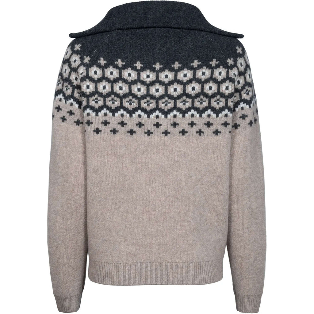 Cavallo Pullover Cavalleara con Cremallera Peanut