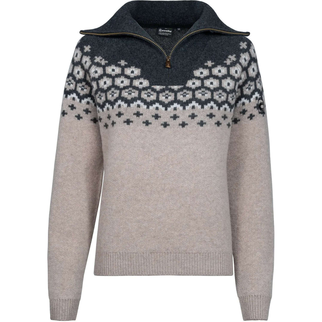 Cavallo Pullover Cavalleara con Cremallera Peanut