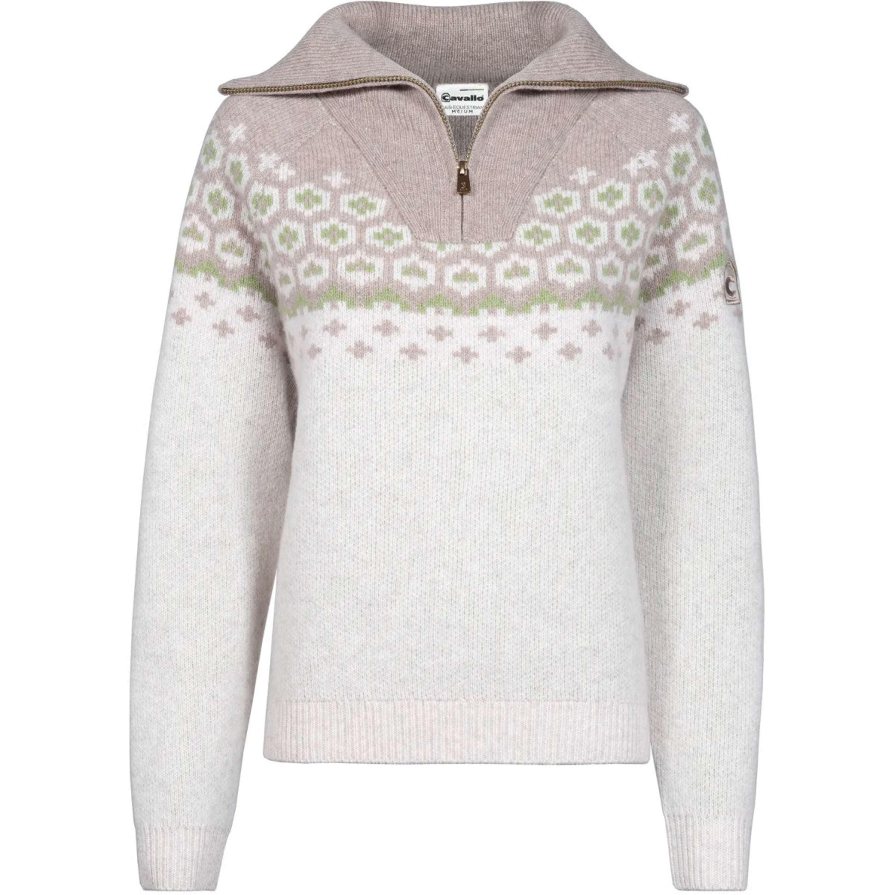 Cavallo Pullover Cavalleara con Cremallera Vainilla