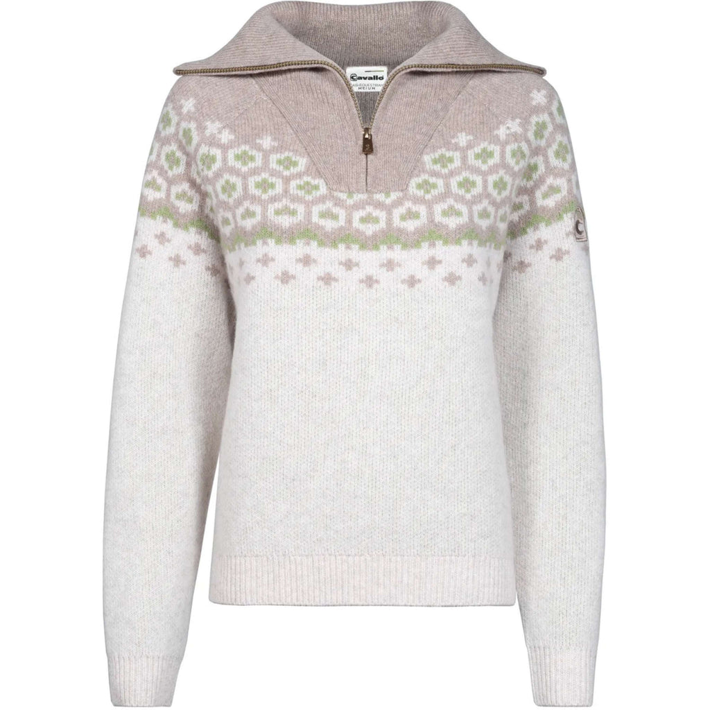 Cavallo Pullover Cavalleara con Cremallera Vainilla