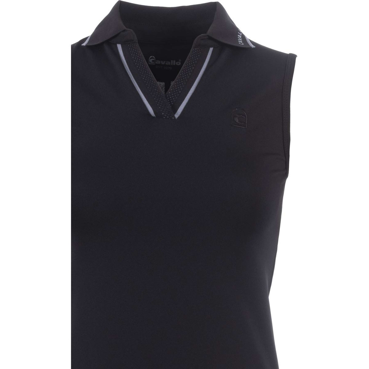 Cavallo Poloshirt Caval Sin Mangas Negro