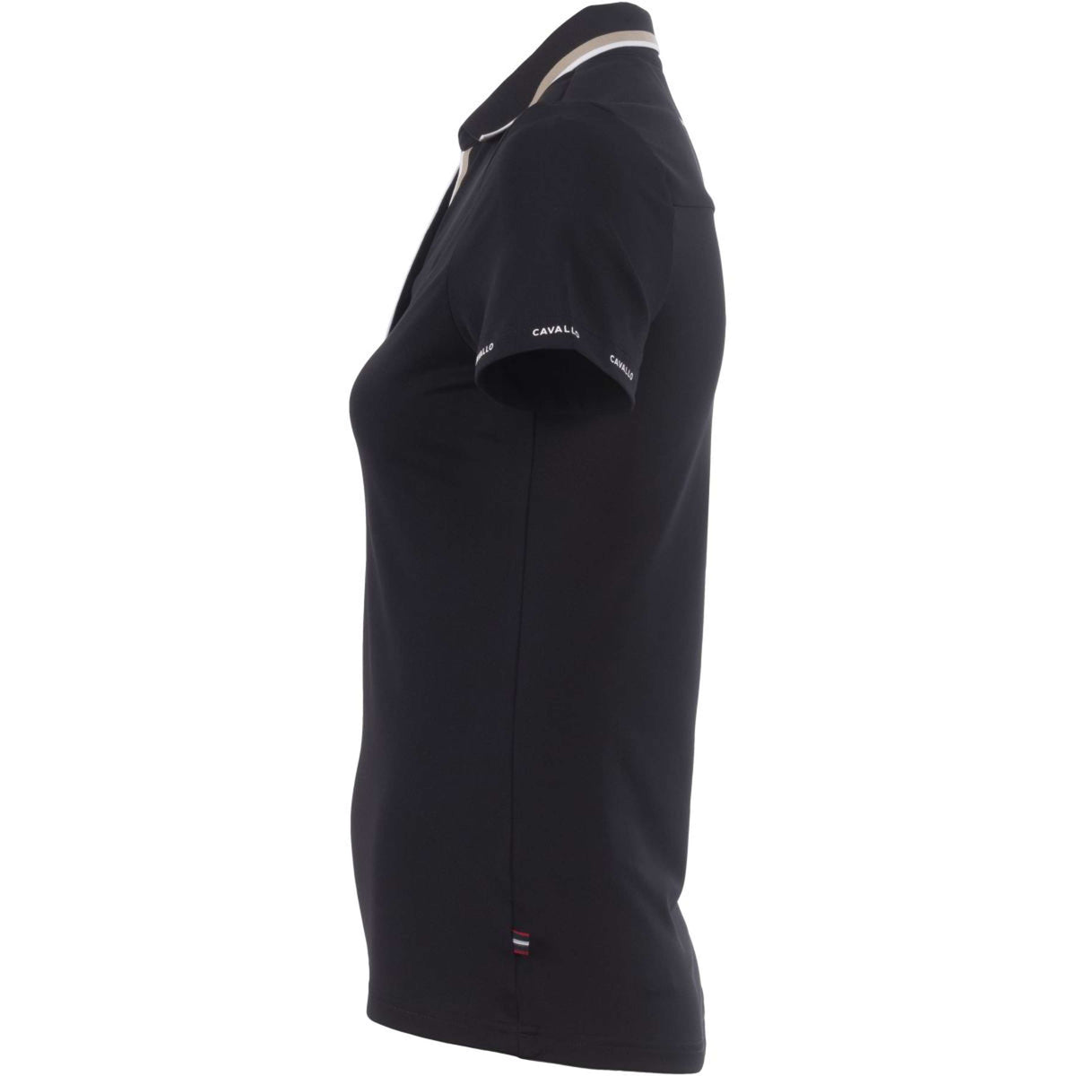 Cavallo Poloshirt CavalPique V-Neck Negro