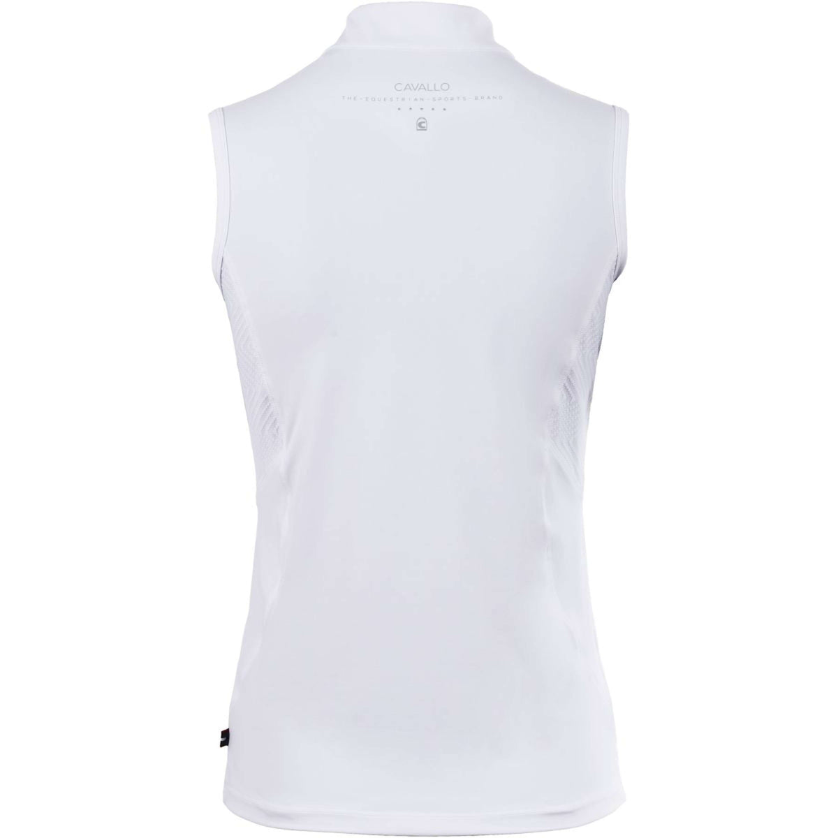 Cavallo Camiseta de Competición CavalHalfzip Sin mangas Blanco