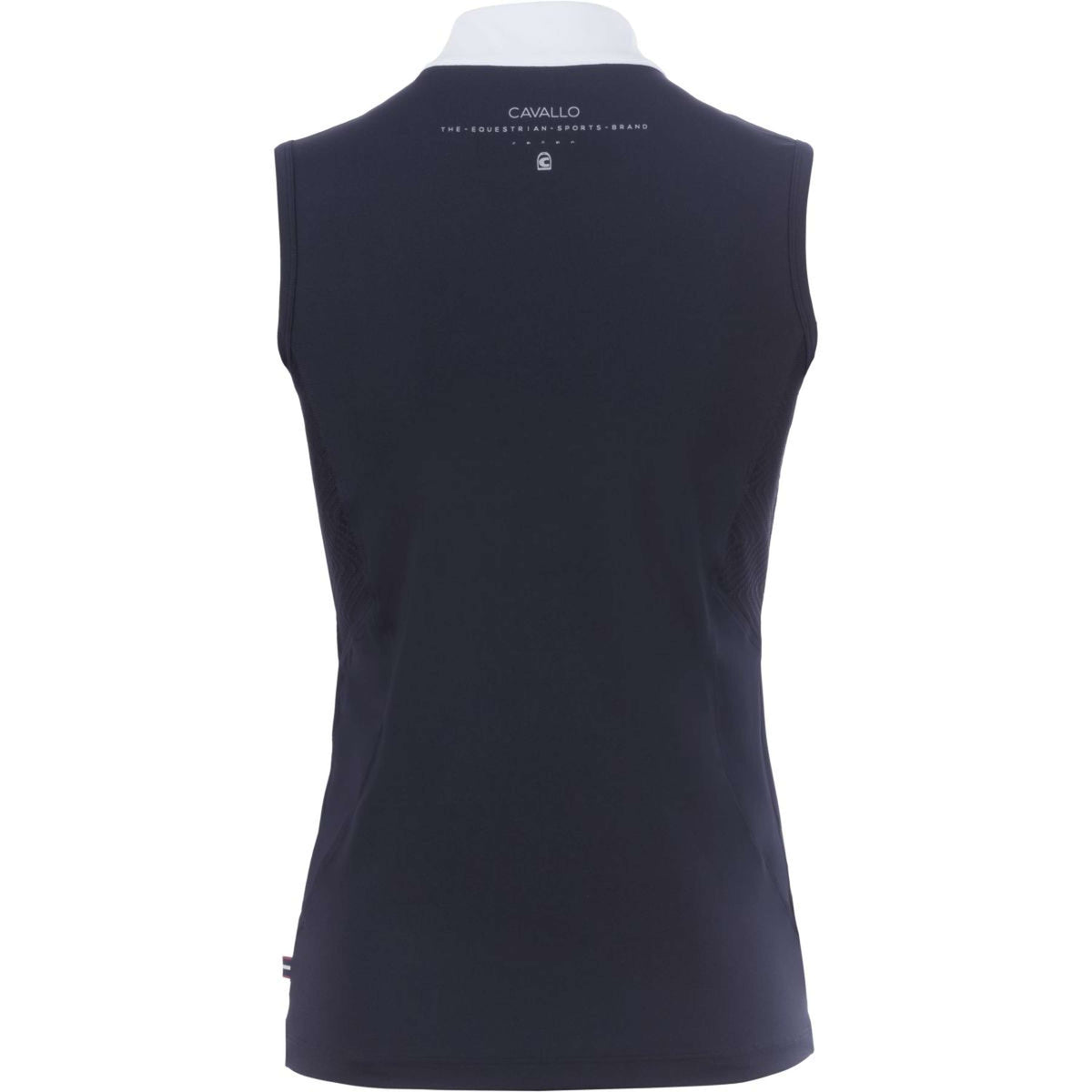Cavallo Camiseta de Competición CavalHalfzip Sin mangas Azul oscuro