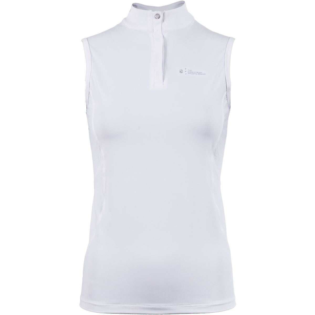 Cavallo Camiseta de Competición CavalHalfzip Sin mangas Blanco