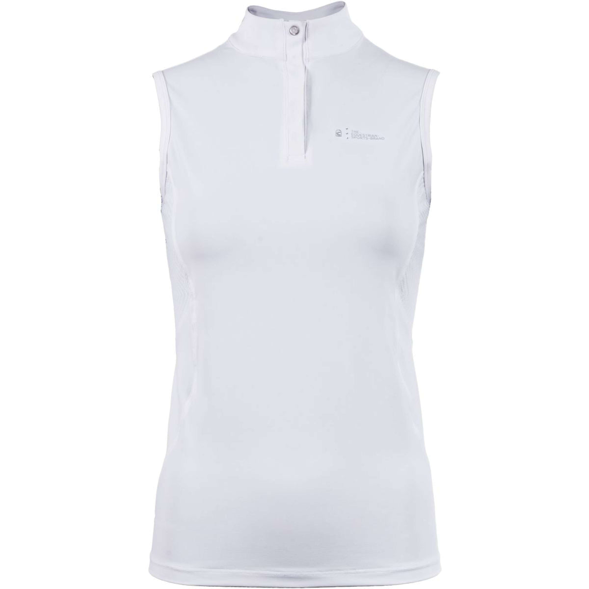 Cavallo Camiseta de Competición CavalHalfzip Sin mangas Blanco