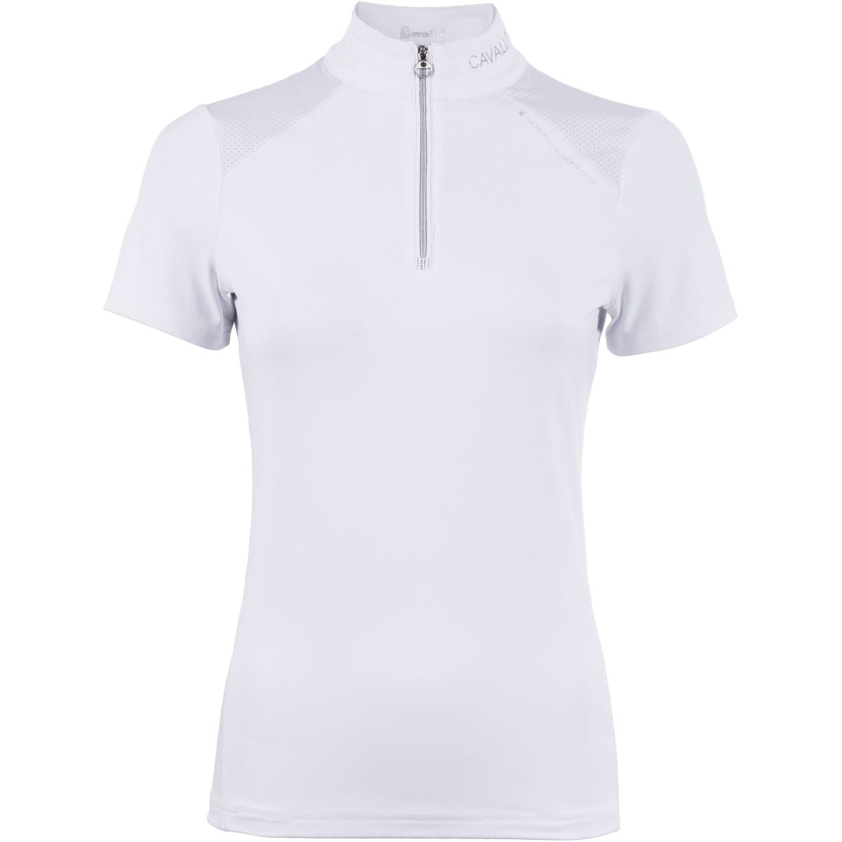 Cavallo Camiseta de Competición CavalHalfzip Blanco