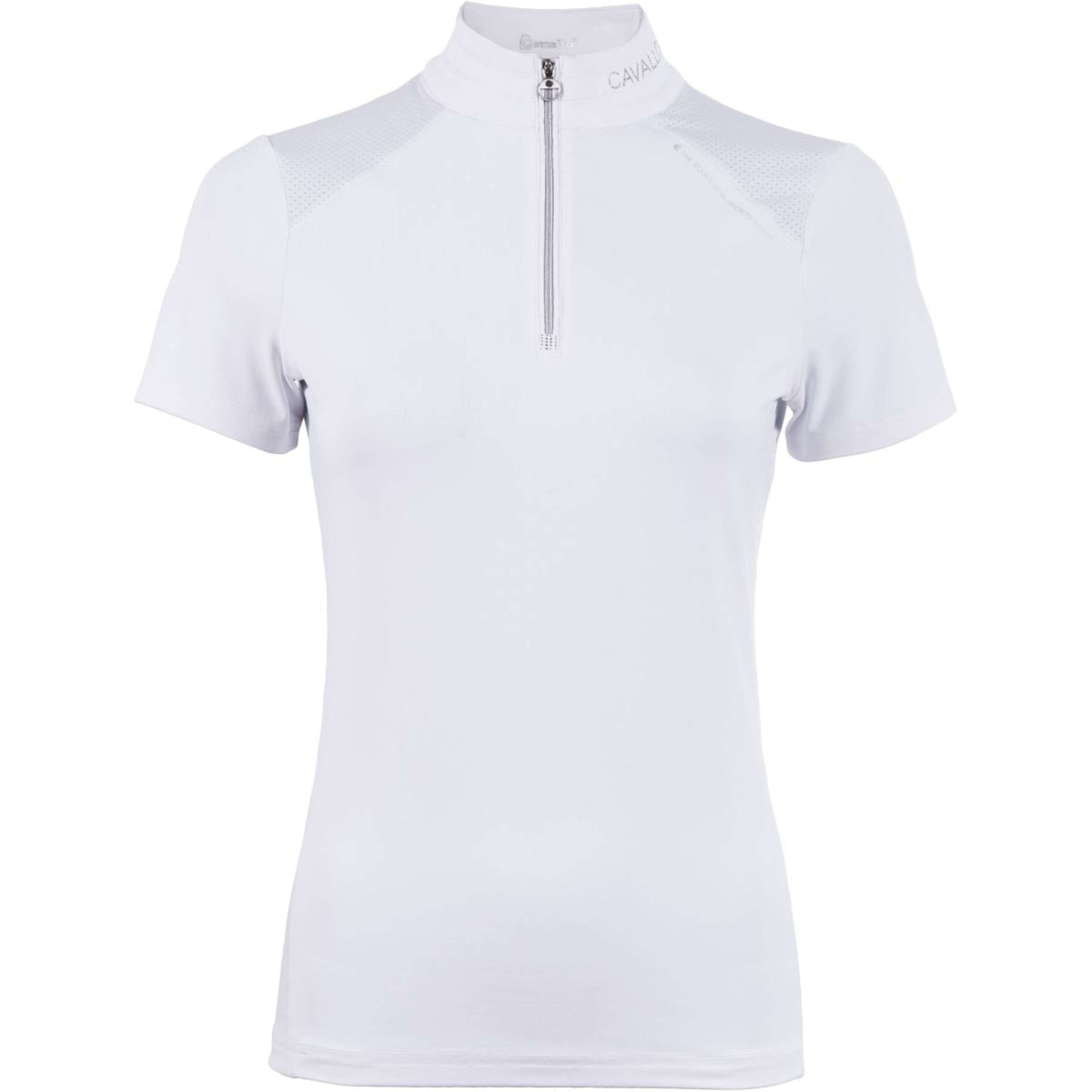 Cavallo Camiseta de Competición CavalHalfzip Blanco