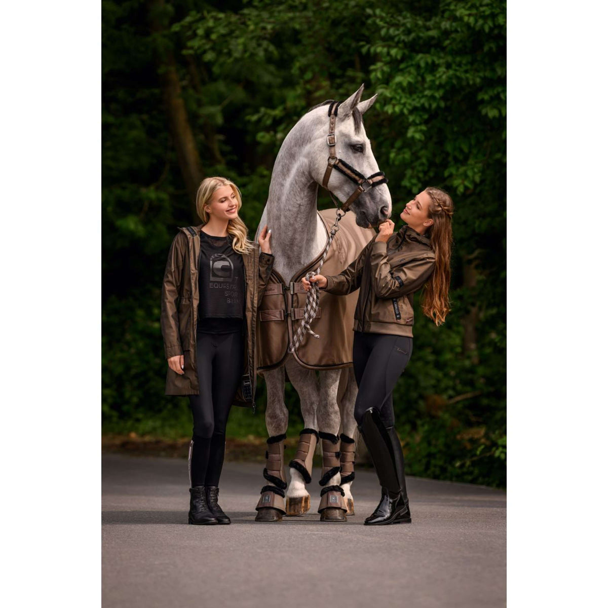 Cavallo Manta de Forro Polar CavalQuick Dry Cooler Mocha Latte