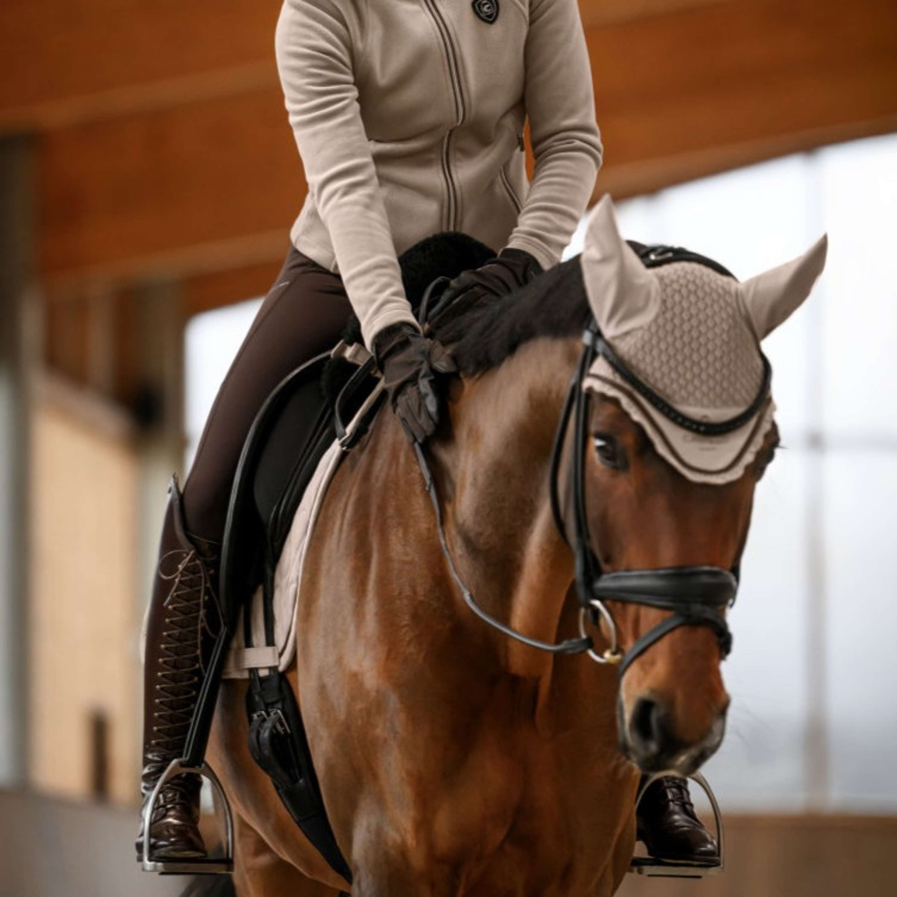 Cavallo Bonete para Orejas CavalPerla Latte