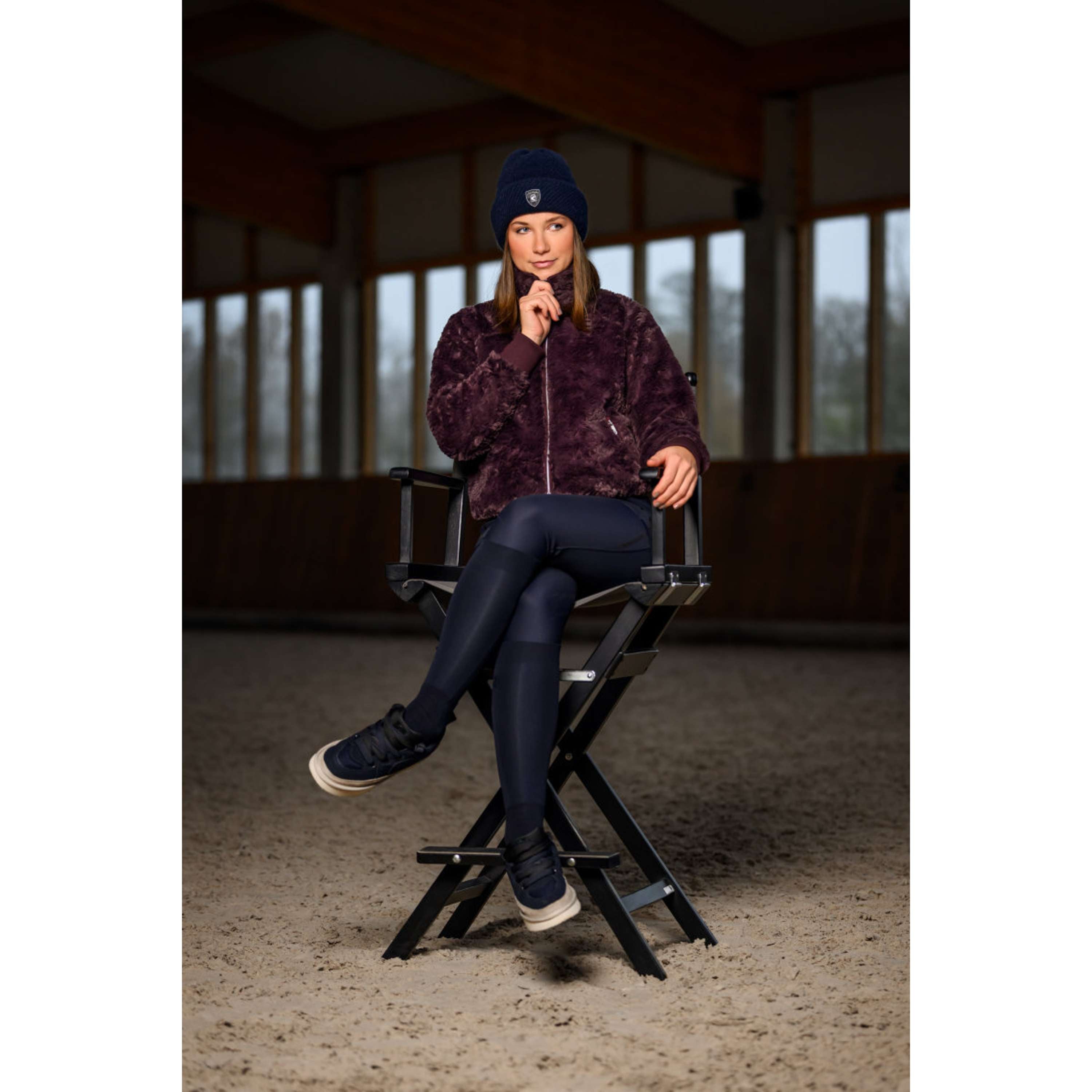 Cavallo Sudadera con capucha y cremallera CavalDea Dusty Plum