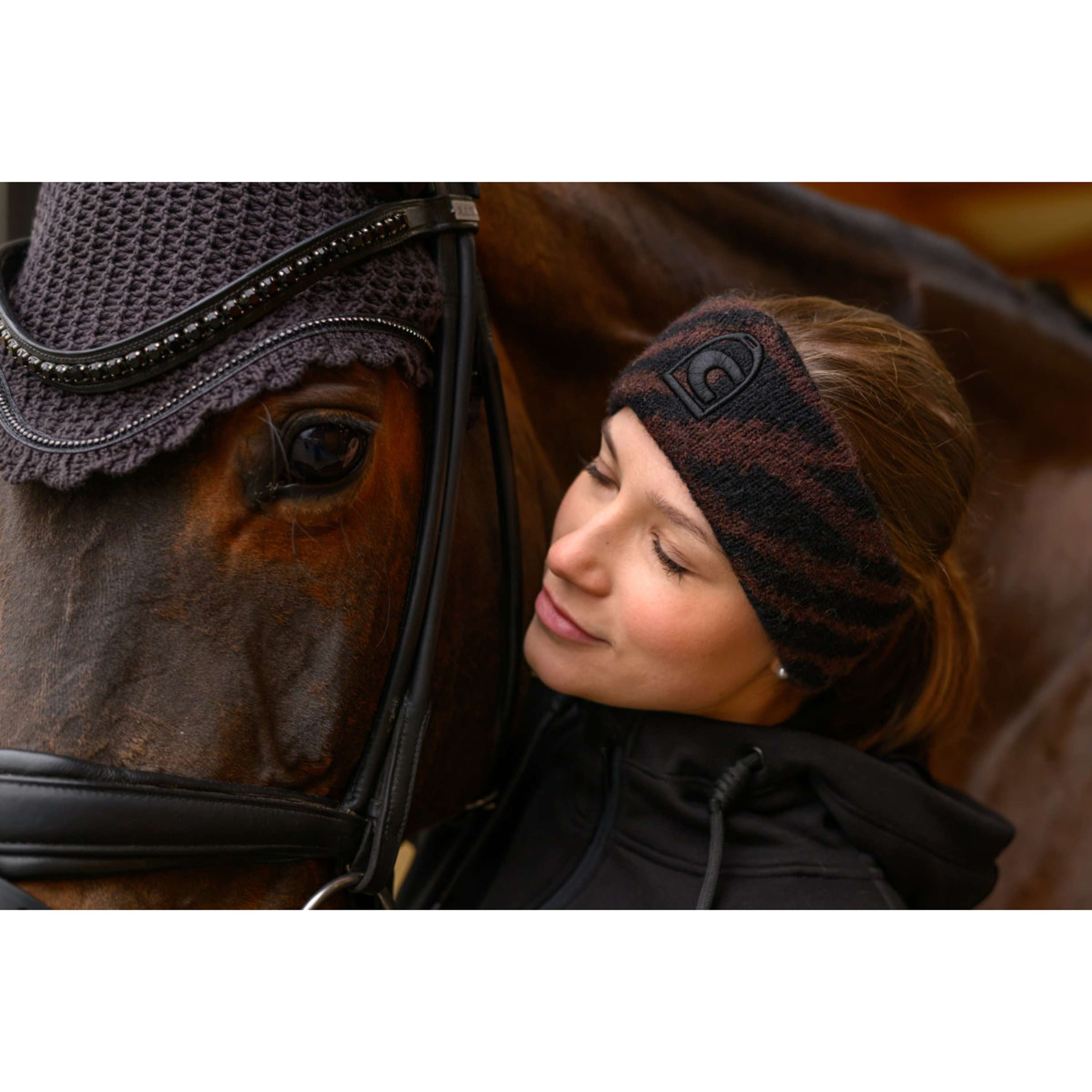 Cavallo Cinta para la cabeza CavalDove Black Café