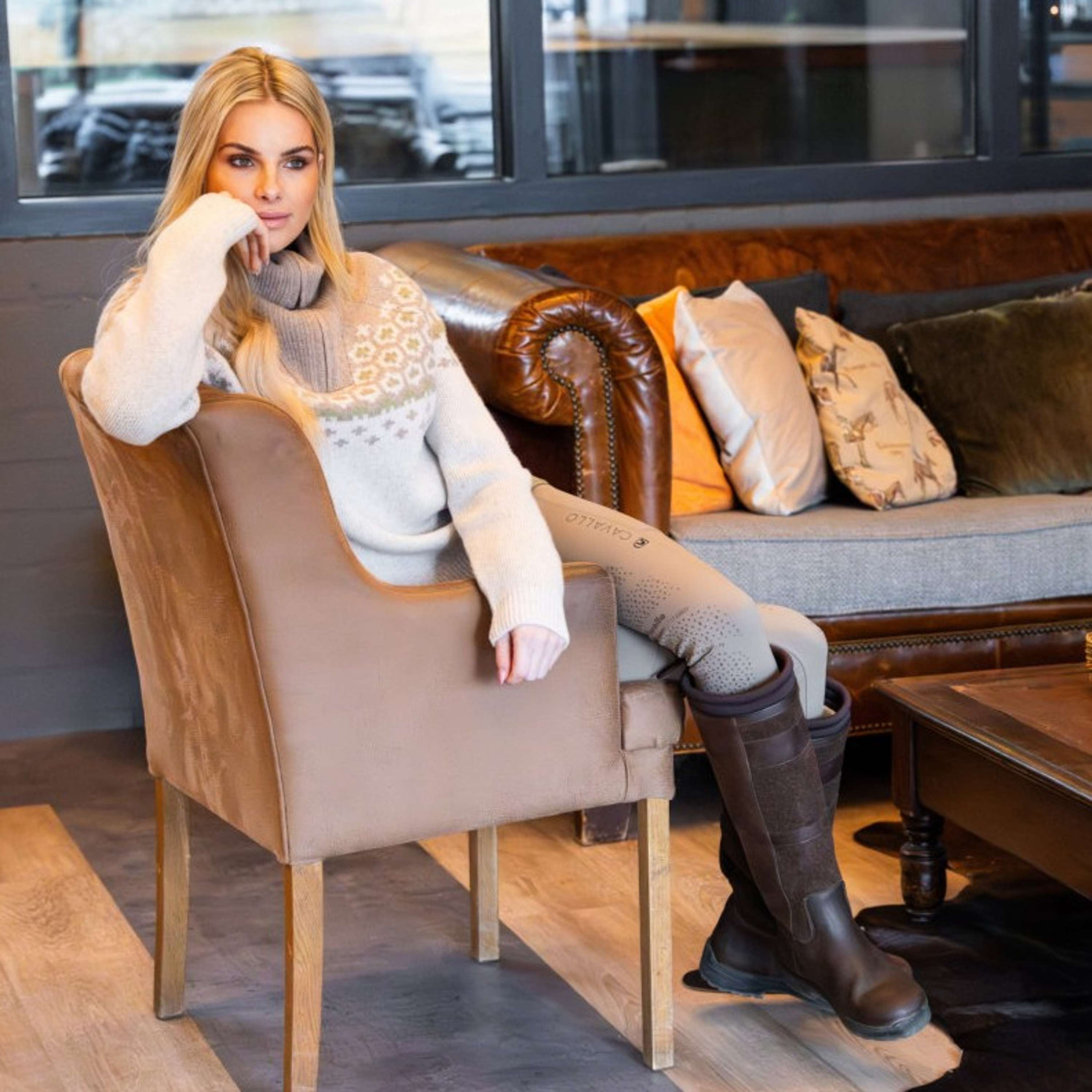 Cavallo Pullover Cavalleara con Cremallera Vainilla