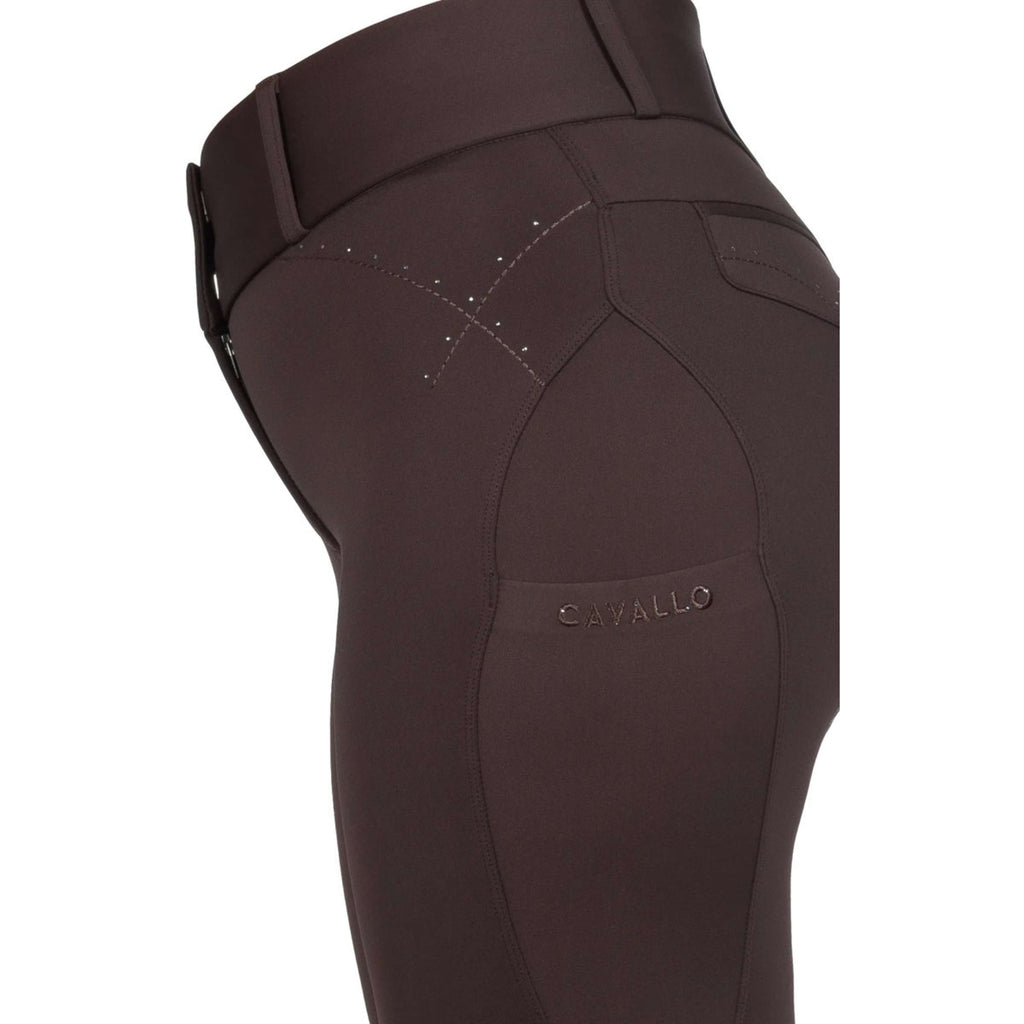 Cavallo Pantalón de Equitación CavalCandera Grip Mobile Full Grip Café Noir