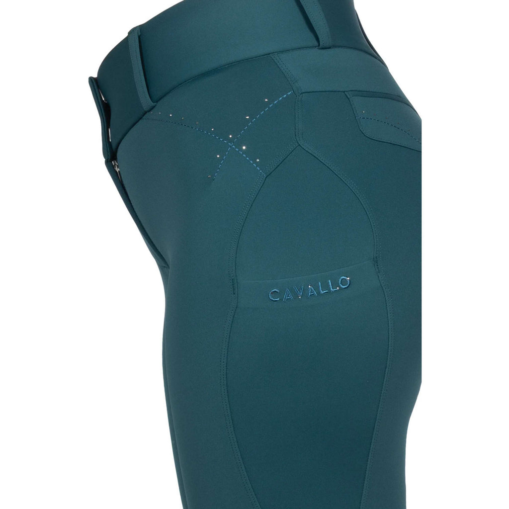 Cavallo Pantalón de Equitación CavalCandera Grip Mobile Full Grip Dark Peacock