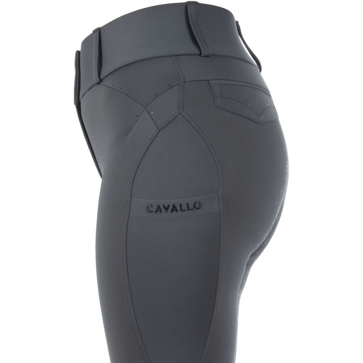Cavallo Legging de Equitación CavalCandera Grip Mobile Pino Plateado