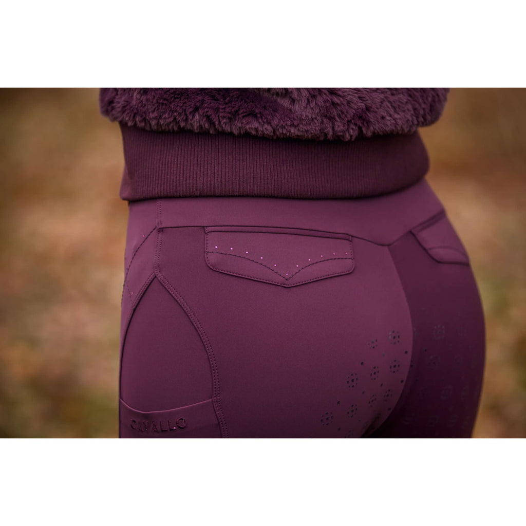 Cavallo Pantalón de Equitación CavalCandera Grip Mobile Full Grip Dusty Plum