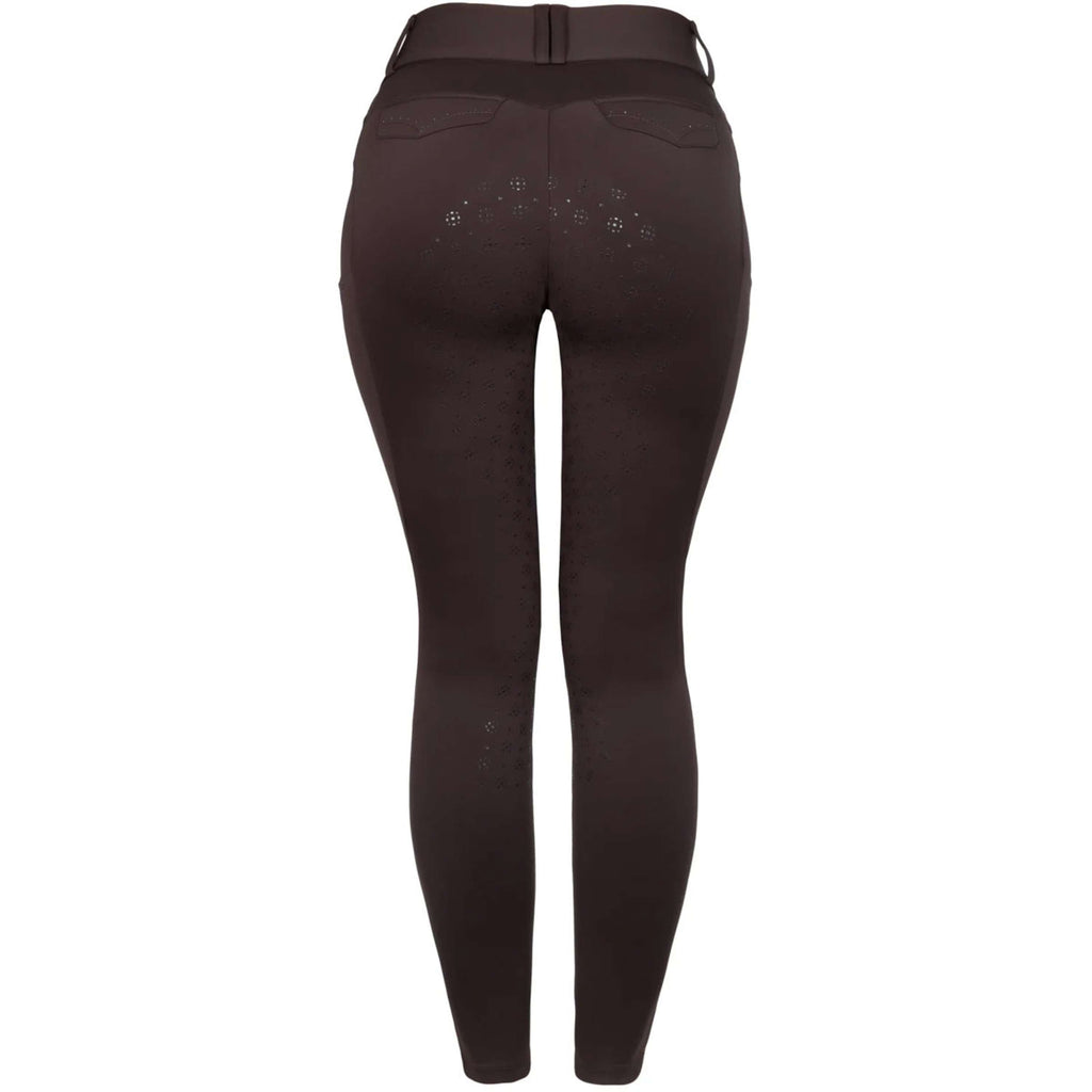 Cavallo Pantalón de Equitación CavalCandera Grip Mobile Full Grip Café Noir