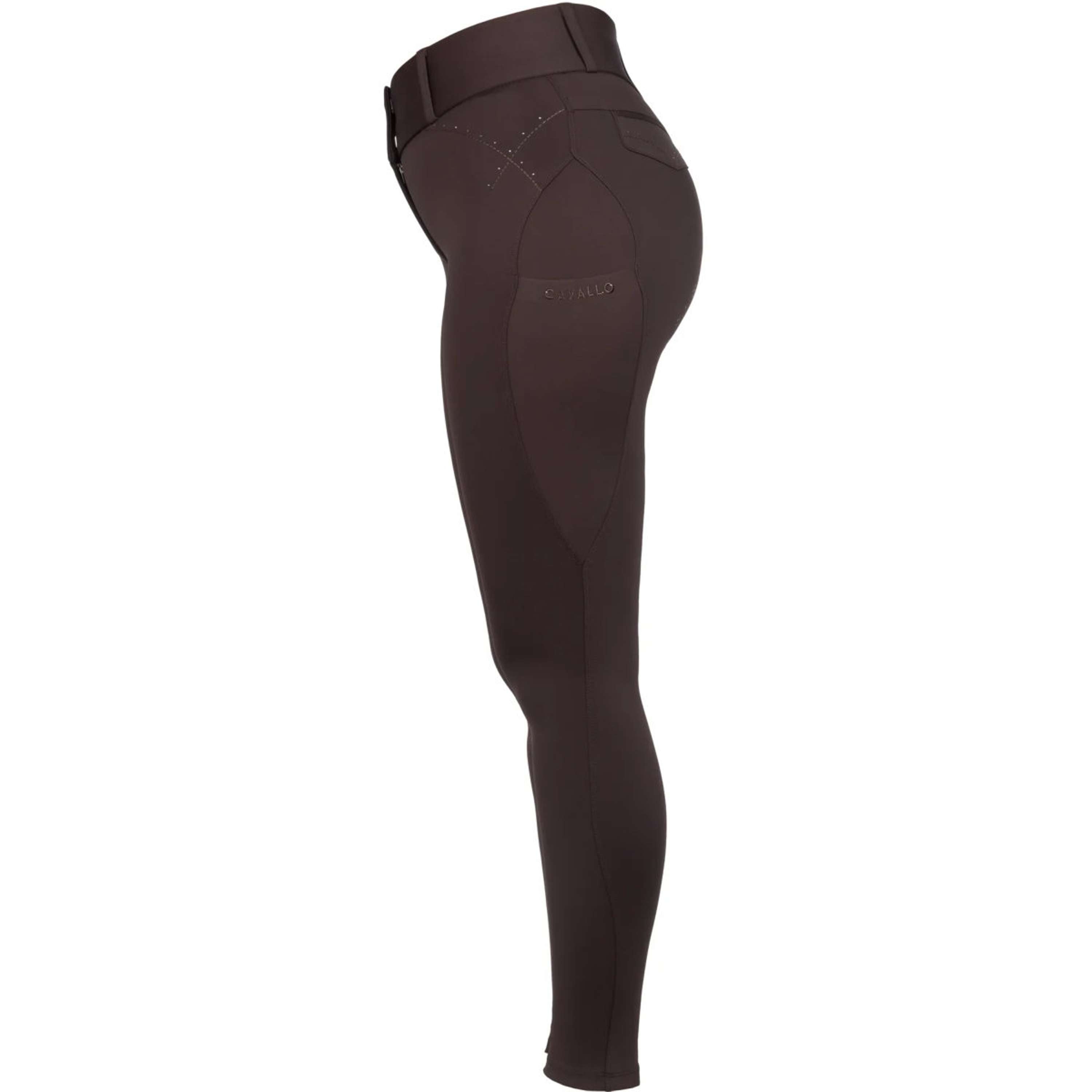 Cavallo Pantalón de Equitación CavalCandera Grip Mobile Full Grip Café Noir