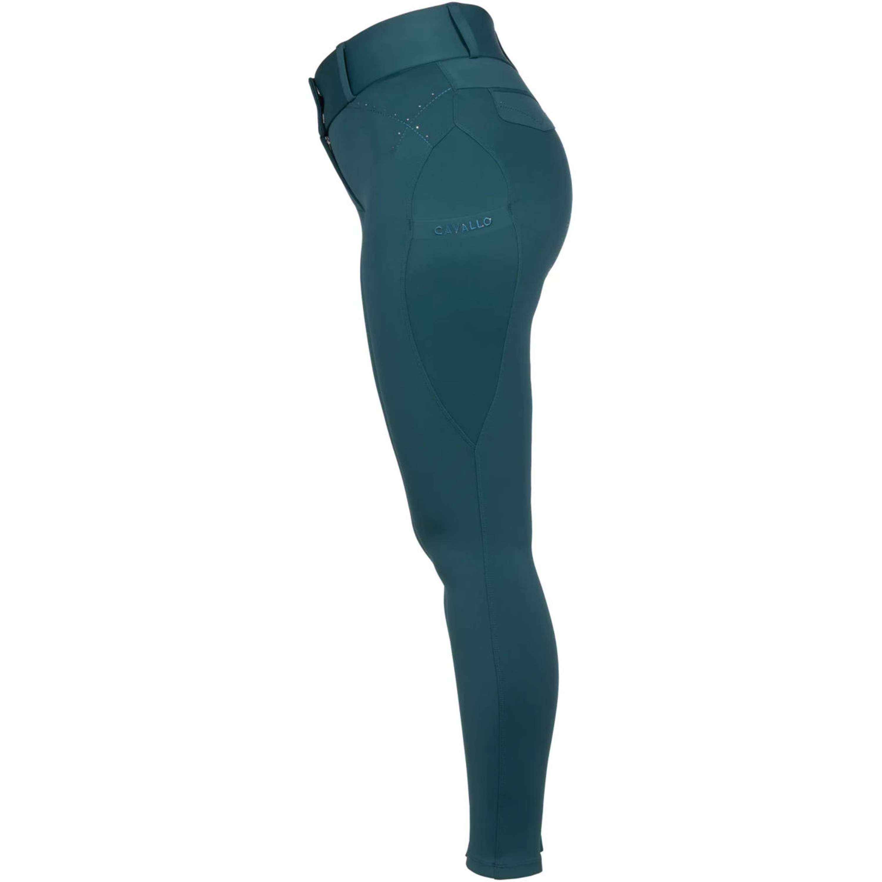 Cavallo Pantalón de Equitación CavalCandera Grip Mobile Full Grip Dark Peacock