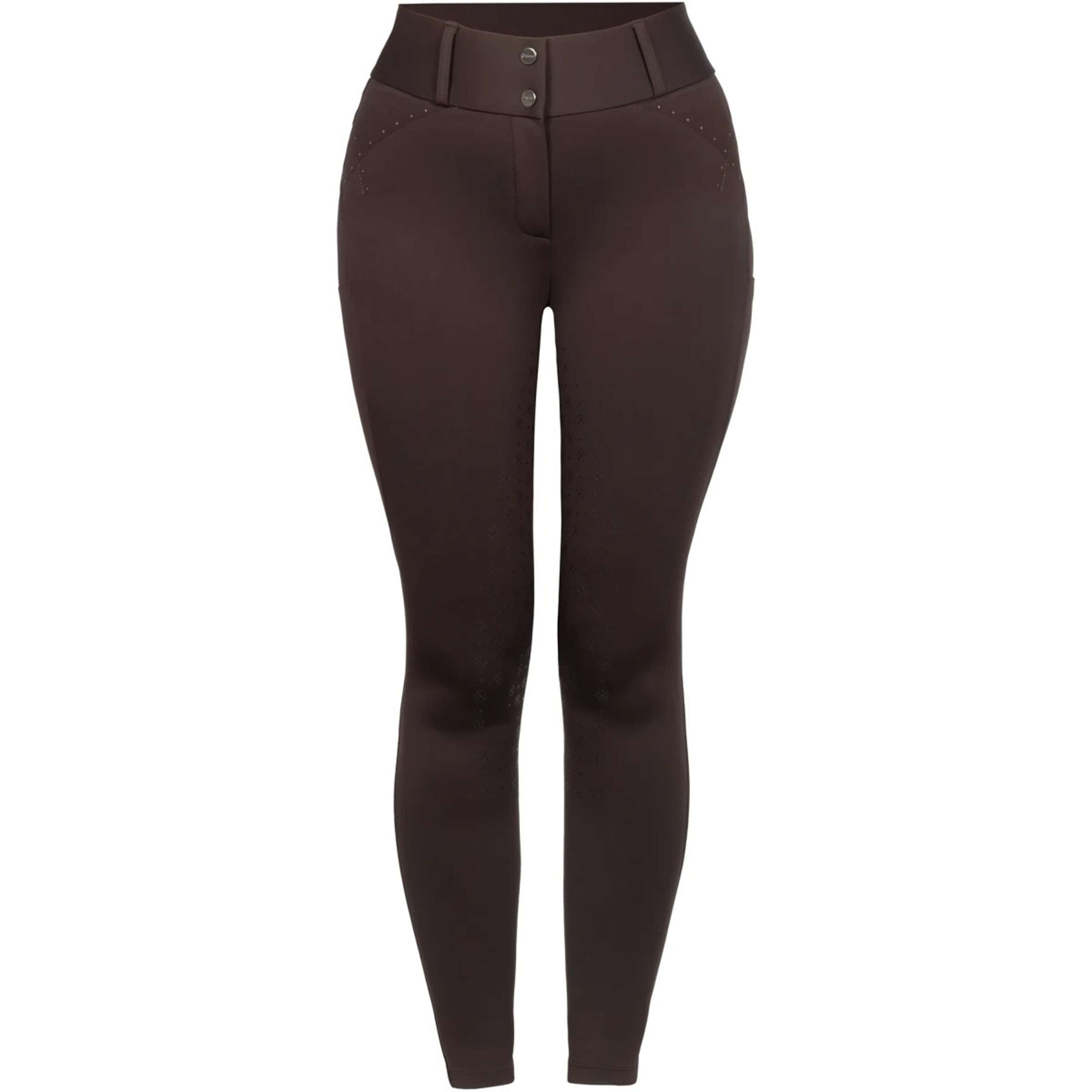 Cavallo Pantalón de Equitación CavalCandera Grip Mobile Full Grip Café Noir