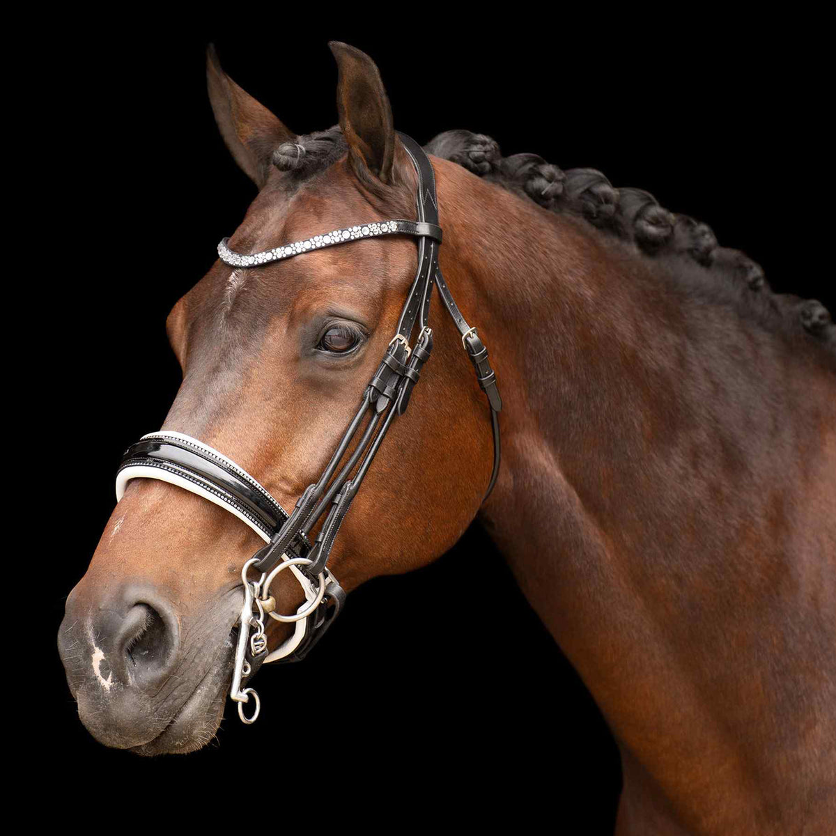 Imperial Riding Brida Doble IRHOlympia Negro/Blanco