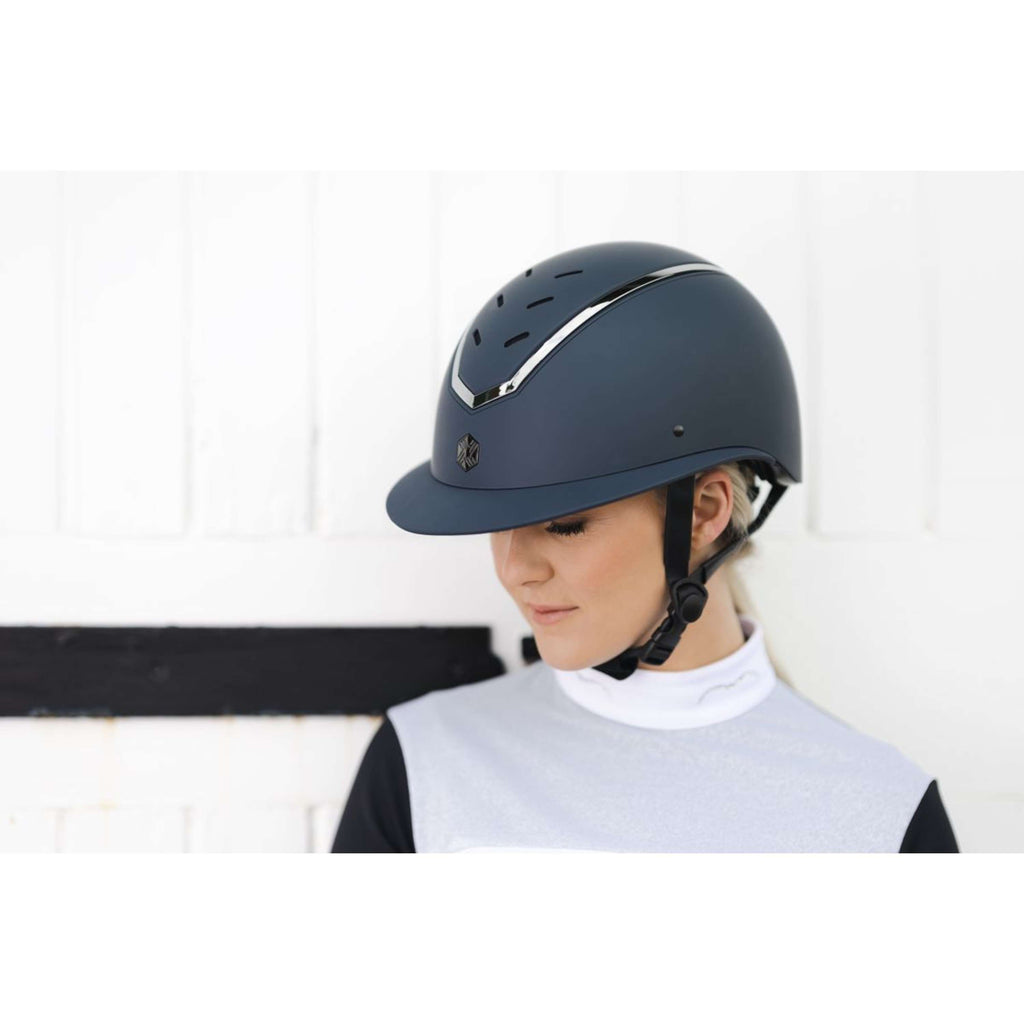 Charles Owen Casco Kylo Navy Matte/Pewter