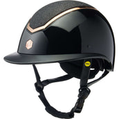 Charles Owen Gorra Kylo Sparkly Wide Peak MIPS Black Gloss/Rose Gold