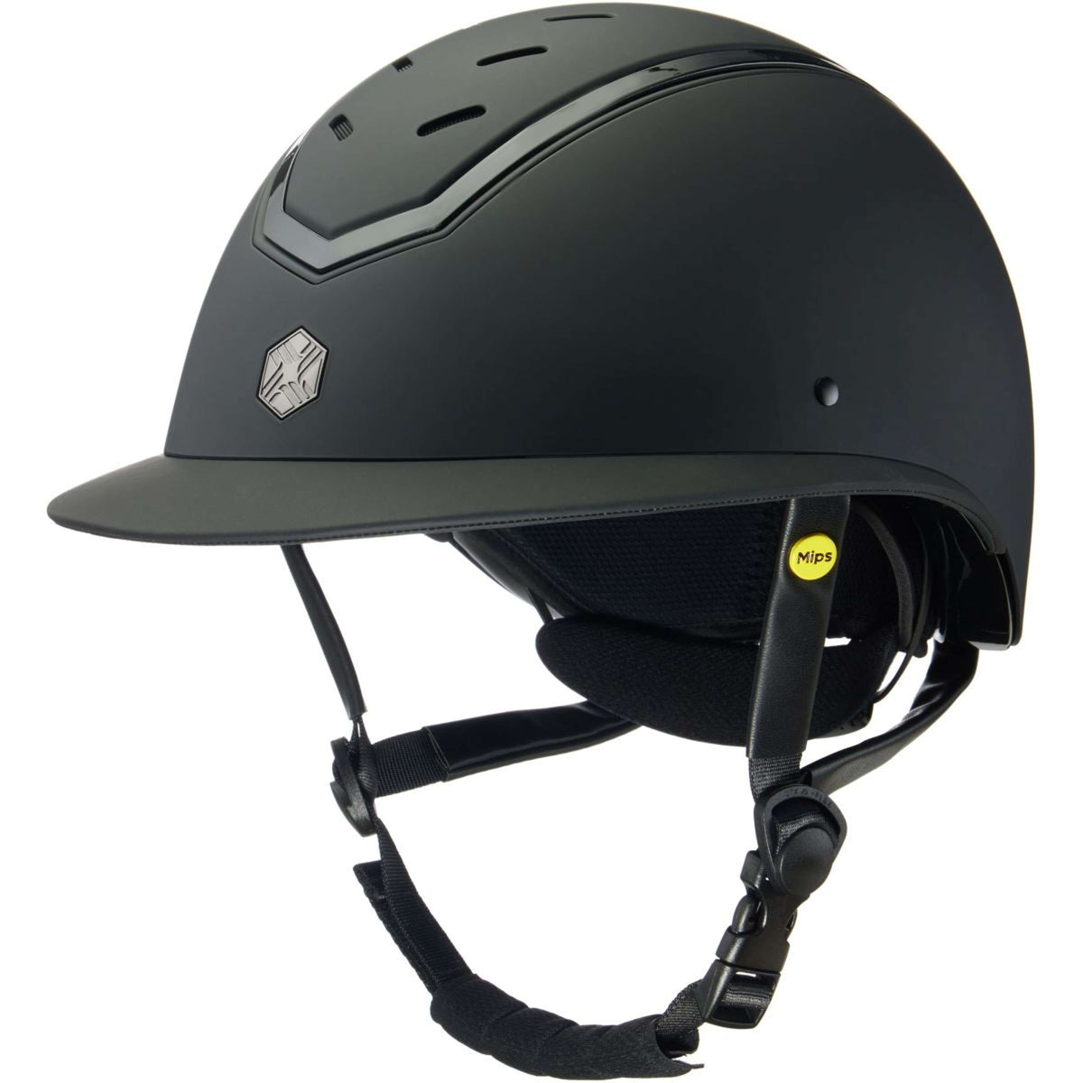 Charles Owen Gorra Kylo Wide Peak MIPS Black Matte/Black Gloss