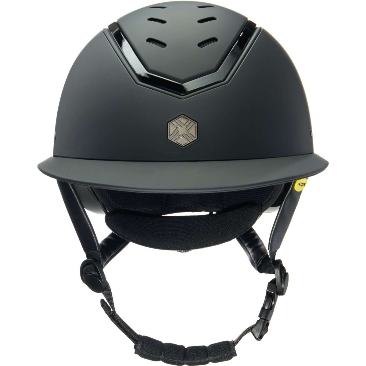 Charles Owen Gorra Kylo Wide Peak MIPS Black Matte/Black Gloss
