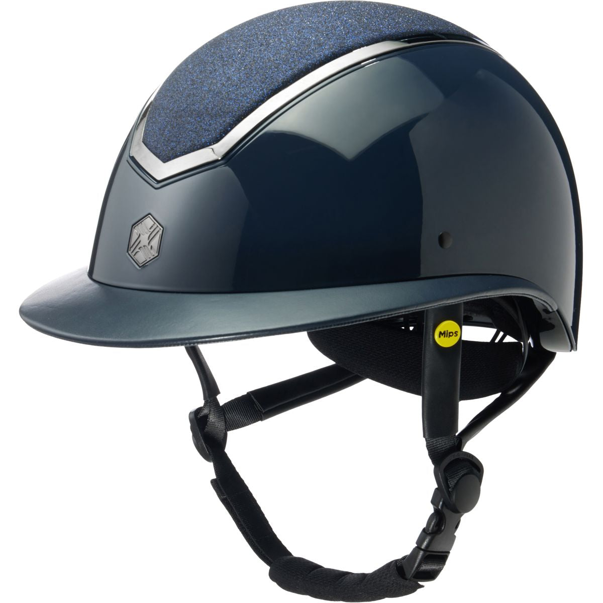Charles Owen Gorra Kylo Sparkly Wide Peak MIPS Navy Gloss/Pewter
