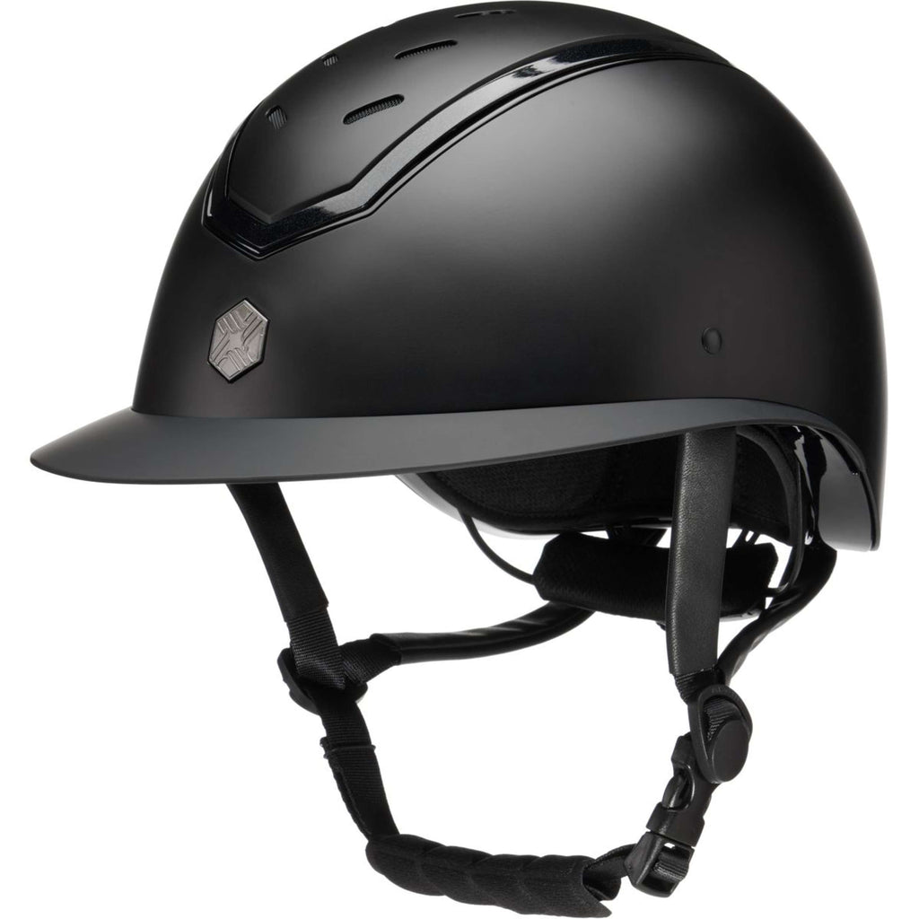 Charles Owen Casco Kylo Wide Peak Black Matte/Black Gloss