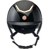 Charles Owen Gorra Kylo Sparkly Black Gloss/Rose Gold