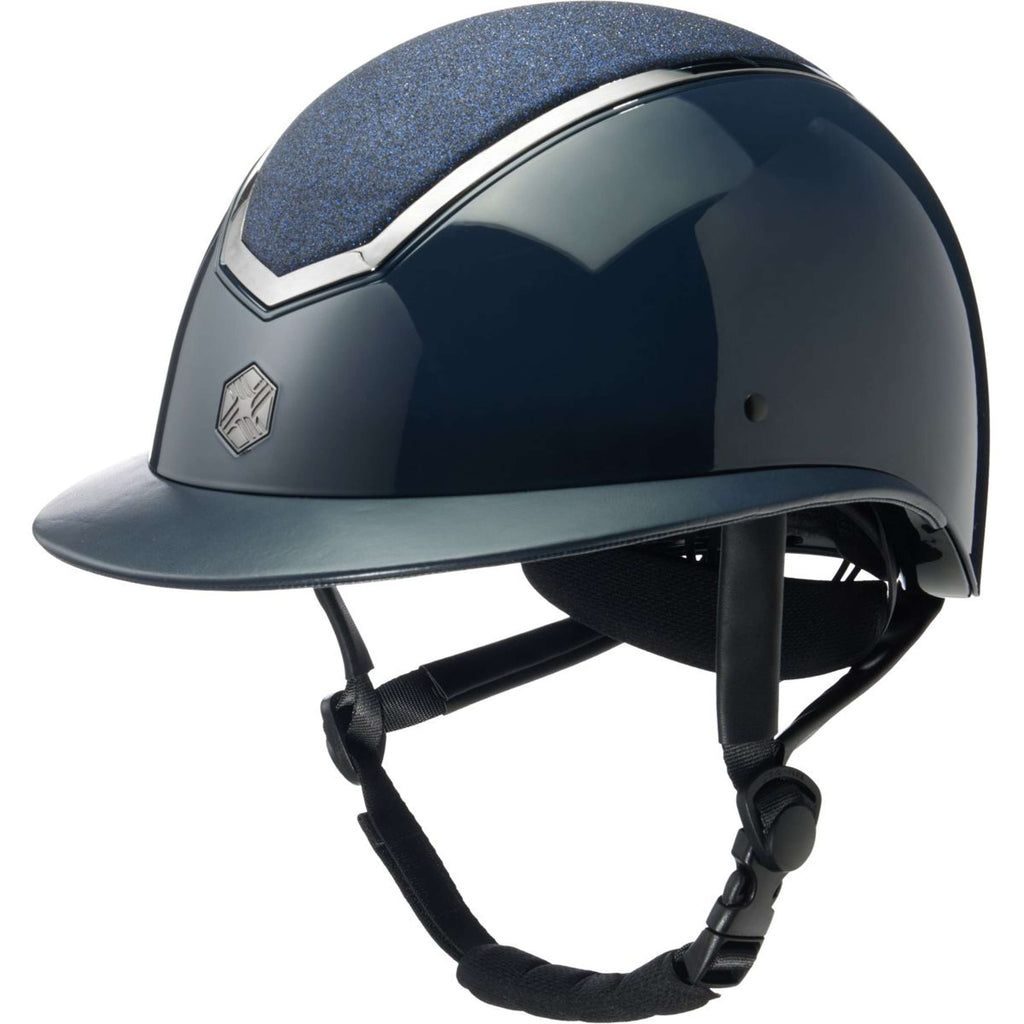 Charles Owen Casco Kylo Sparkly Wide Peak Navy Gloss/Pewter
