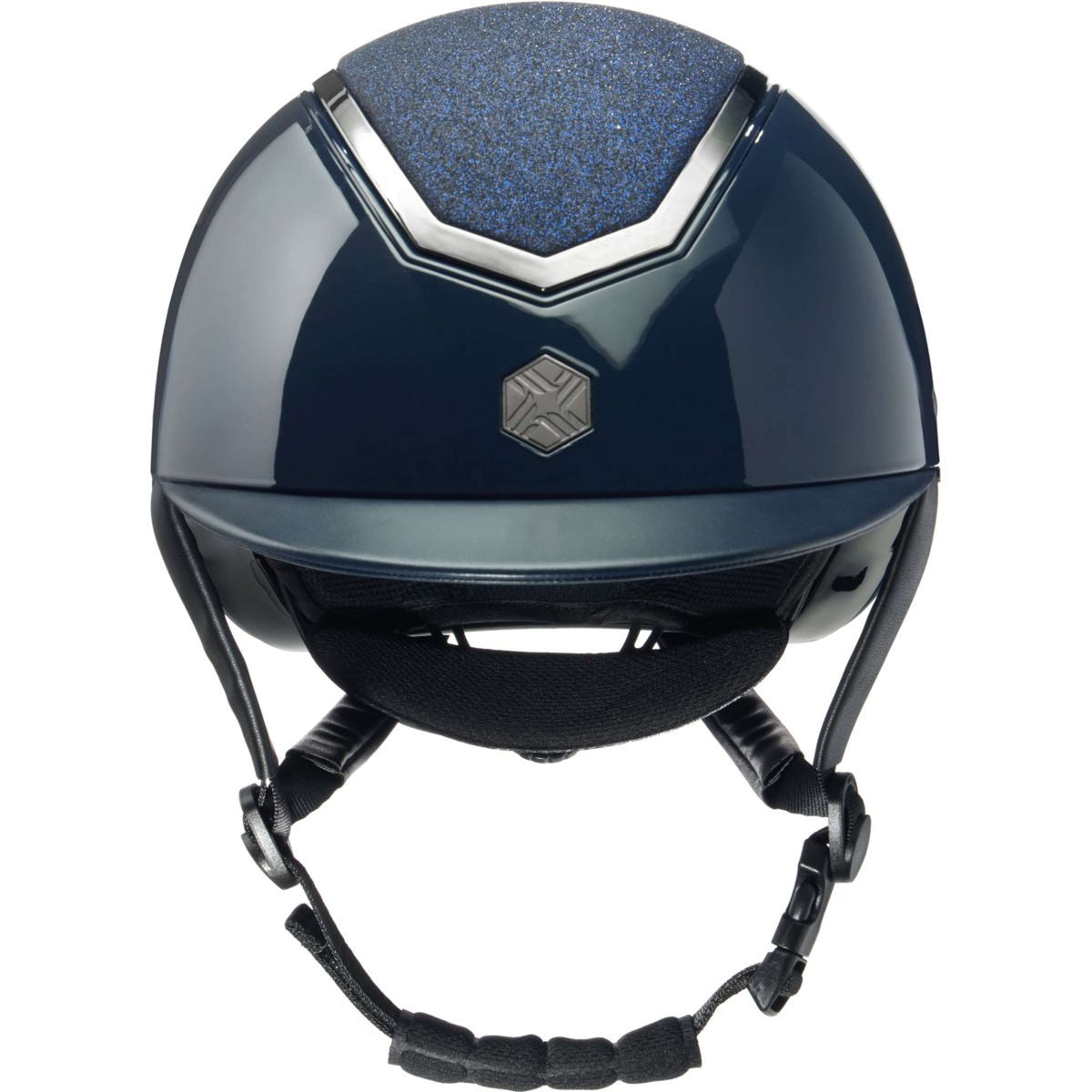 Charles Owen Casco Kylo Sparkly Navy Gloss/Pewter