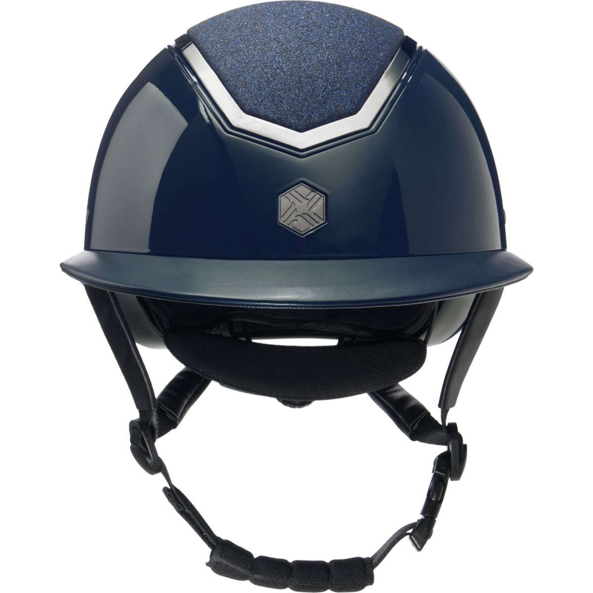 Charles Owen Gorra Kylo Sparkly Wide Peak Navy Gloss/Pewter
