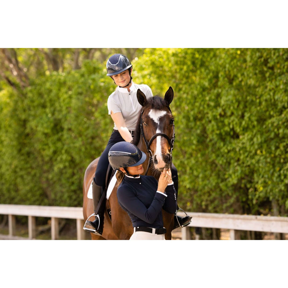 Charles Owen Casco Kylo Sparkly Navy Gloss/Pewter