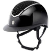 Charles Owen Casco Kylo Crystal Wide Peak Black Gloss/Chrome