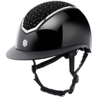 Charles Owen Casco Kylo Crystal Wide Peak Black Gloss/Chrome