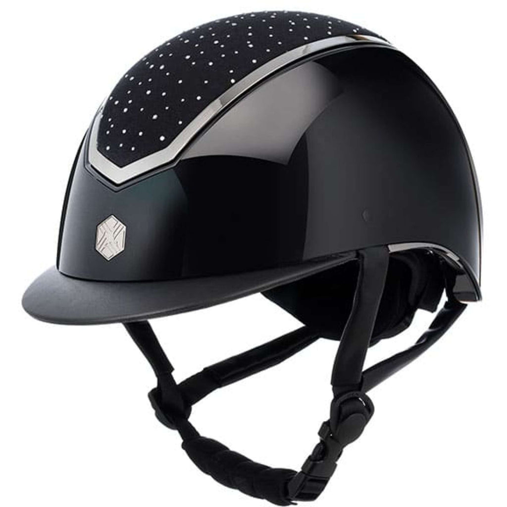 Charles Owen Casco Kylo Crystal Black Gloss/Chrome