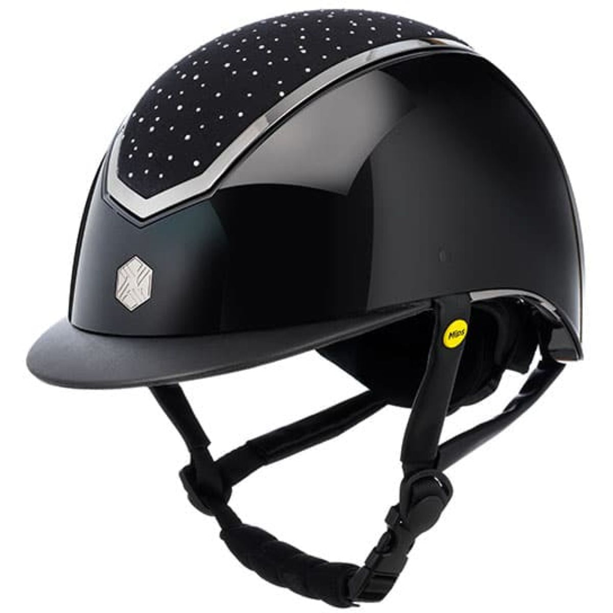 Charles Owen Casco Kylo Crystal MIPS Black Gloss/Chrome