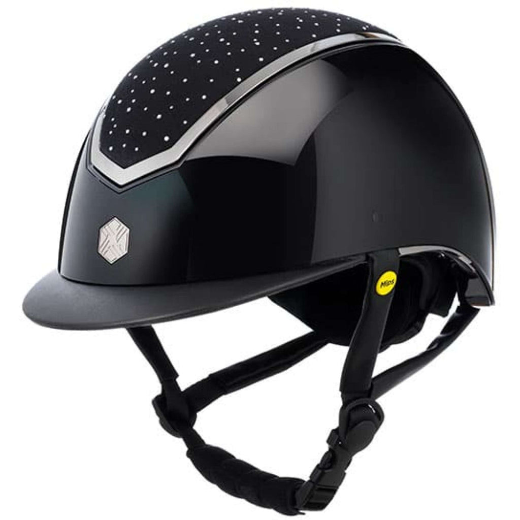 Charles Owen Casco Kylo Crystal MIPS Black Gloss/Chrome