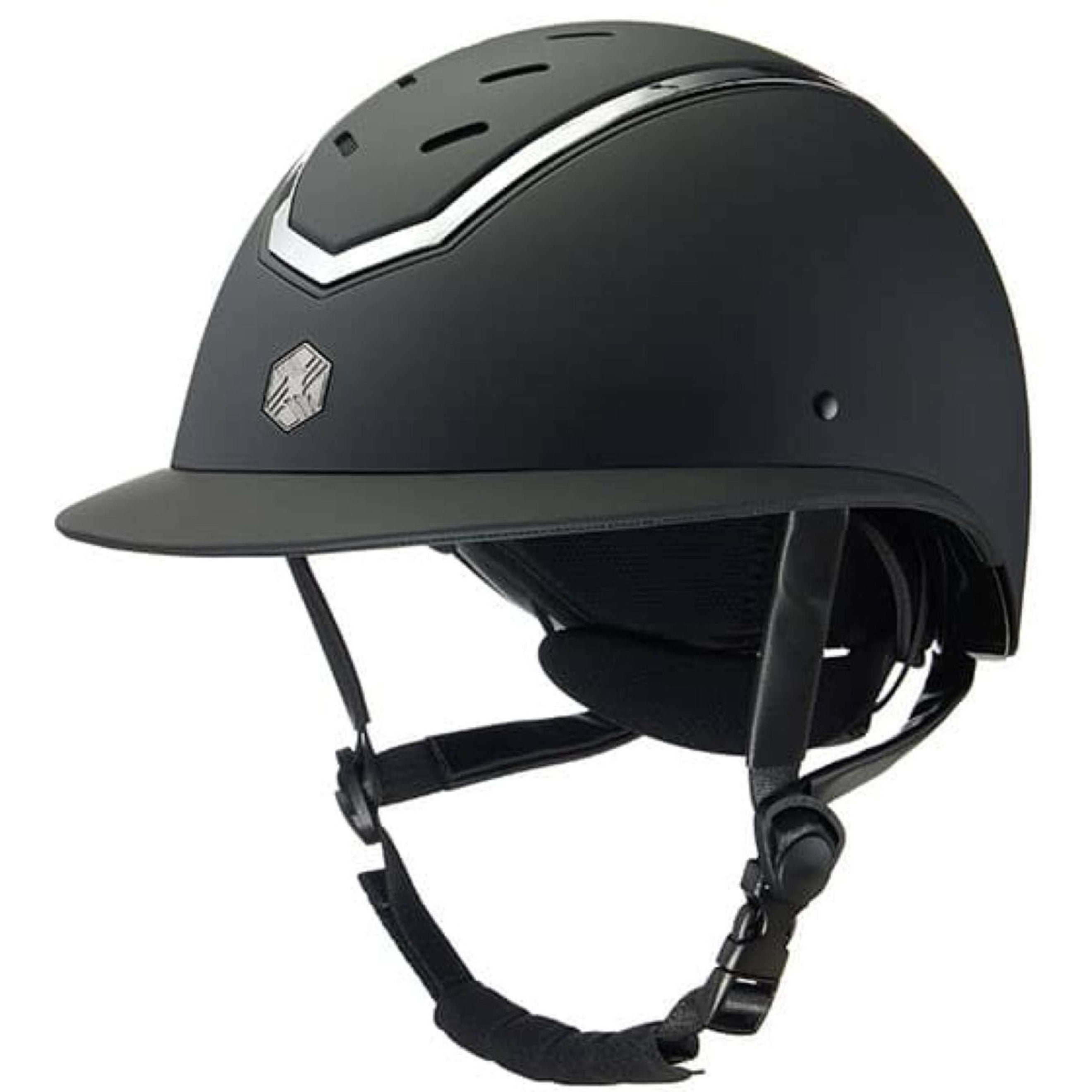 Charles Owen Casco Kylo Wide Peak Black Matte/Silver