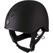 Charles Owen Casco de Seguridad MS1 Cráneo de jockey profesional Negro