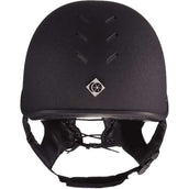 Charles Owen Casco de Seguridad MS1 Cráneo de jockey profesional Negro