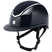 Charles Owen Gorra Kylo Crystal Wide Peak Navy Gloss/Silver